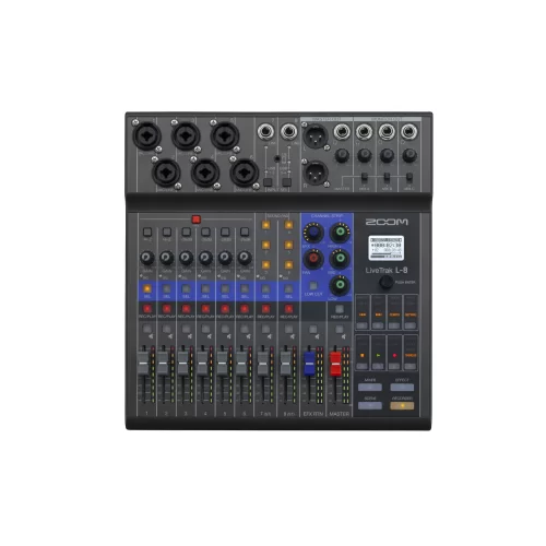 Zoom LiveTrak L-8 8-канальный цифровой микшерный пульт купить в